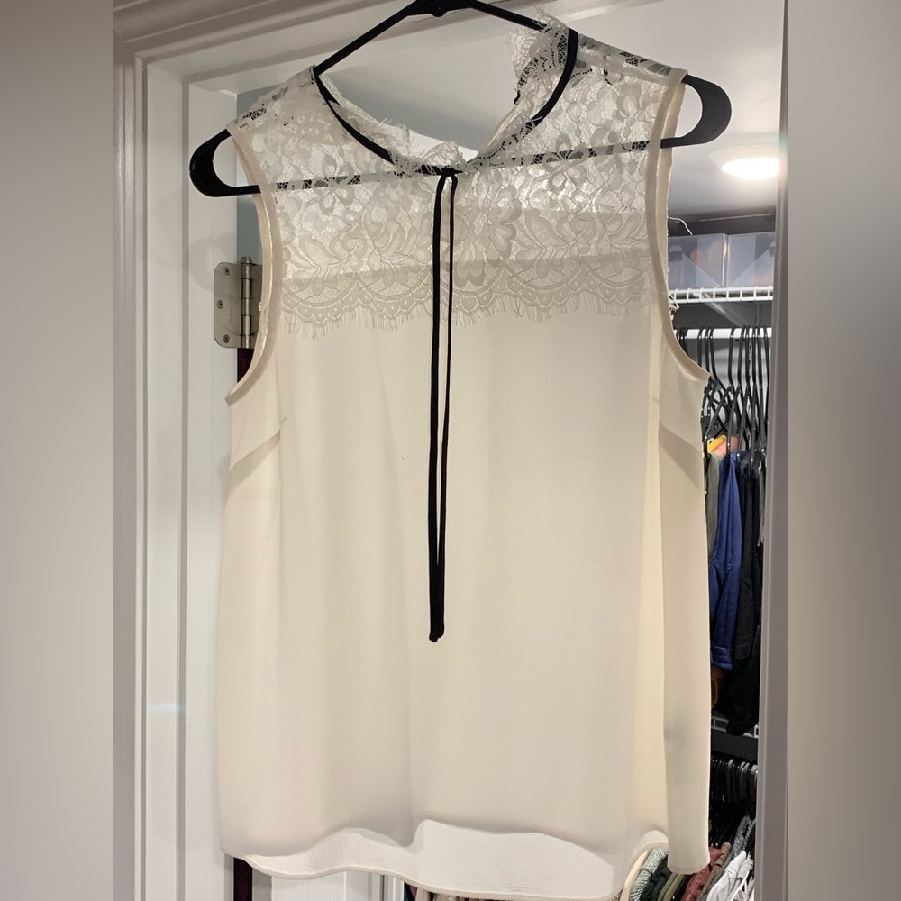 White lace top